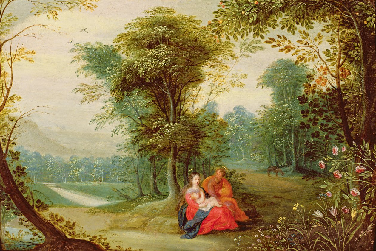 Mısır'a Uçuşta Kalanlar by Jan the Elder Brueghel