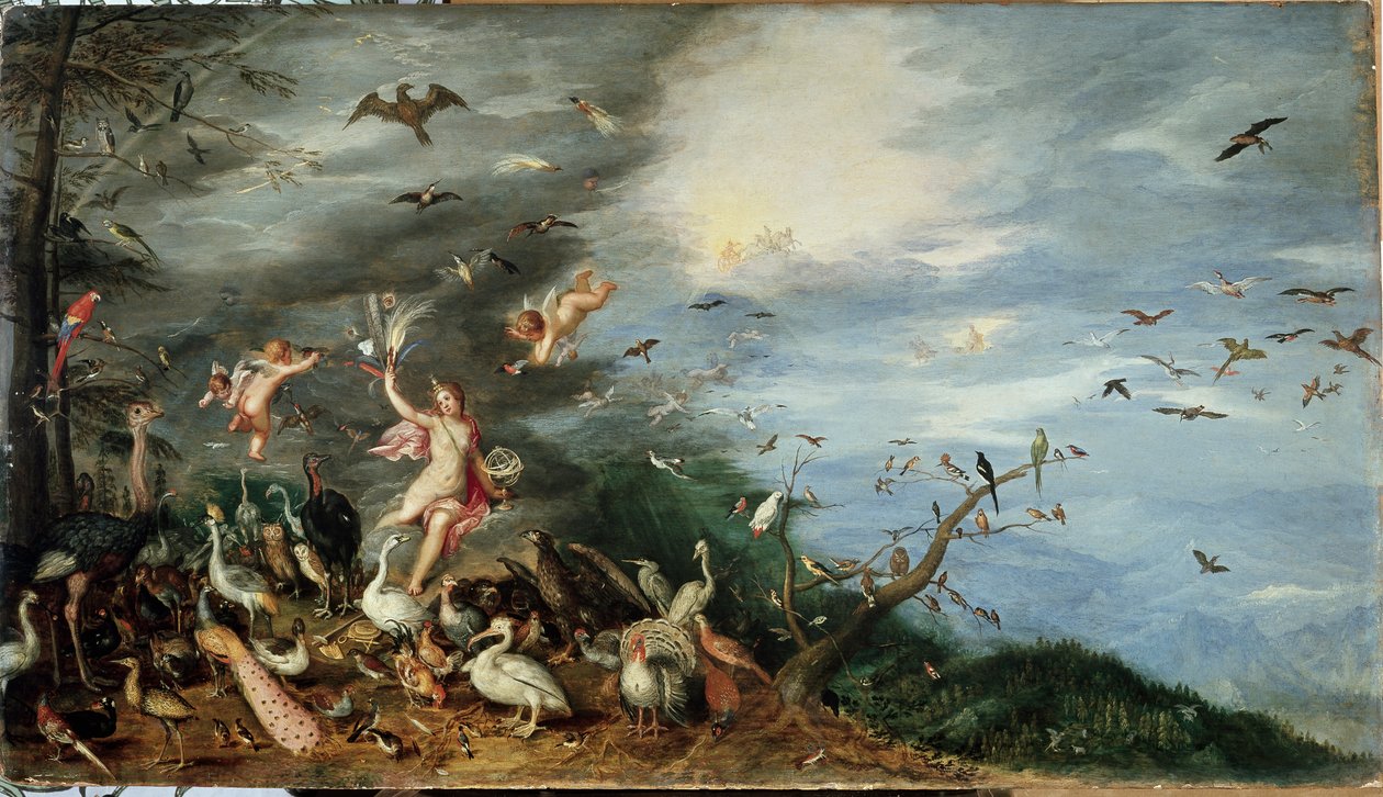 Dört element: havanın alegorisi (panelde yağ by Jan the Elder Brueghel