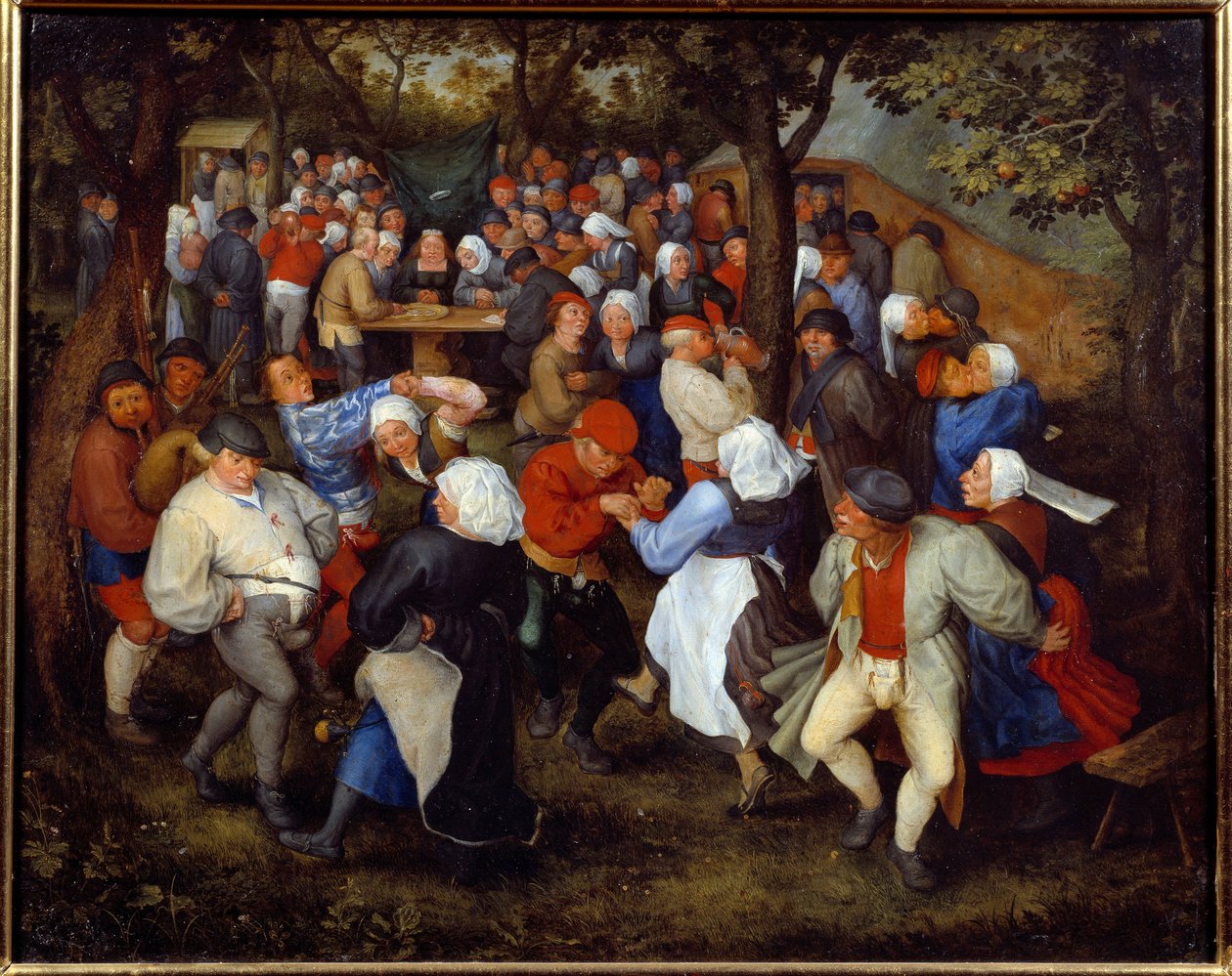 Gül partisi ya da düğün dansı. Jan I Brueghel Dit De Velours (1568-1625) Ec. alev by Jan the Elder Brueghel