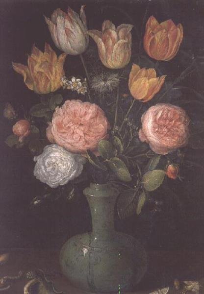 Masada Elmaslı Çiçek Vazosu by Jan the Elder Brueghel