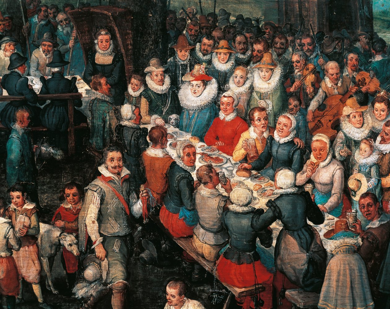 Düğün Ziyafeti, Detay by Jan the Elder Brueghel