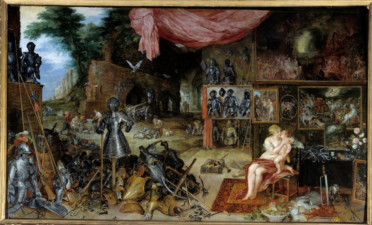 Ona dokun. Beş duyunun alegorisi Resim Jan I Brueghel Dit De Velours (1568-1625) Ec. alev by Jan the Elder Brueghel