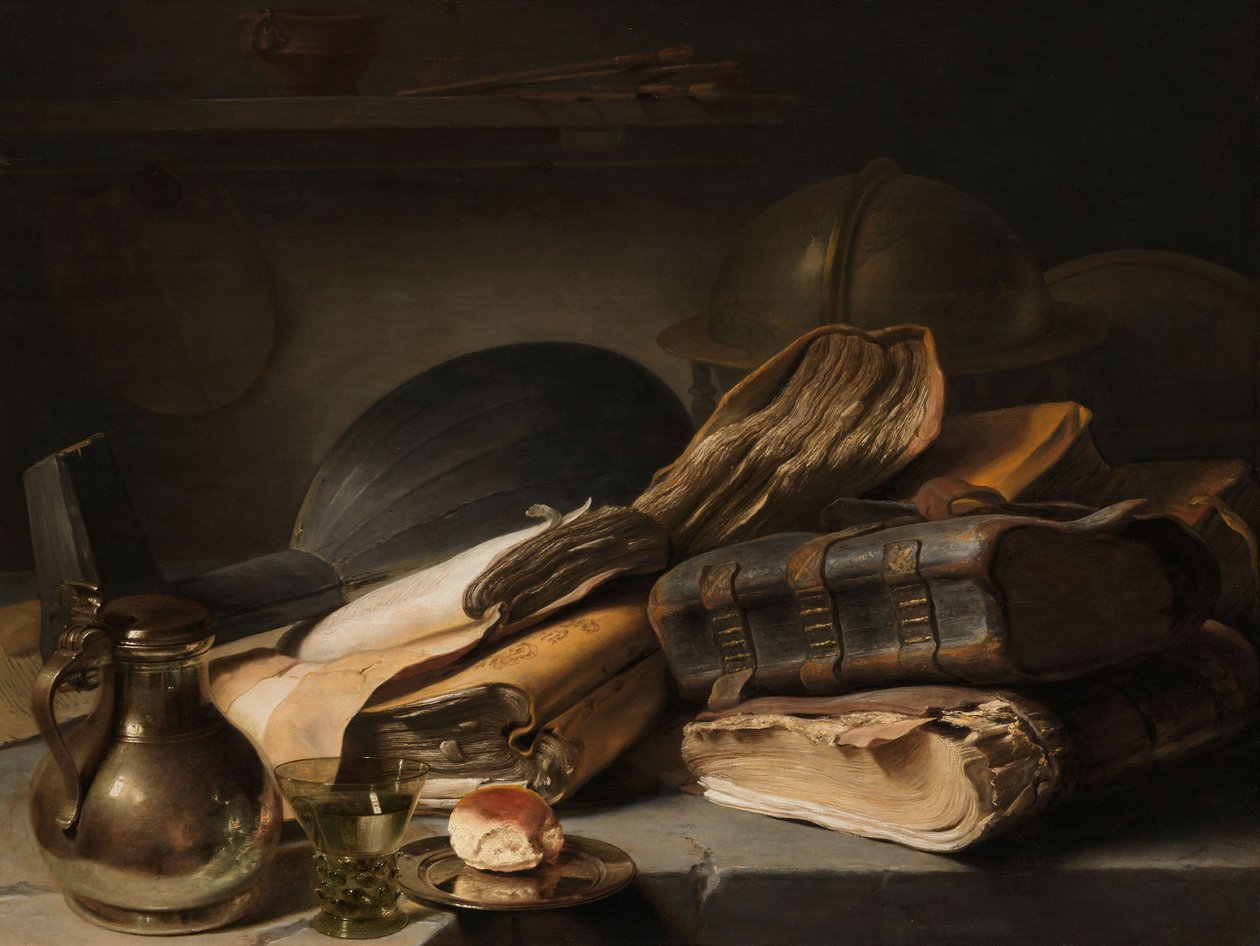Kitaplarla Natürmort, c.1627-28 by Jan the Elder Lievens