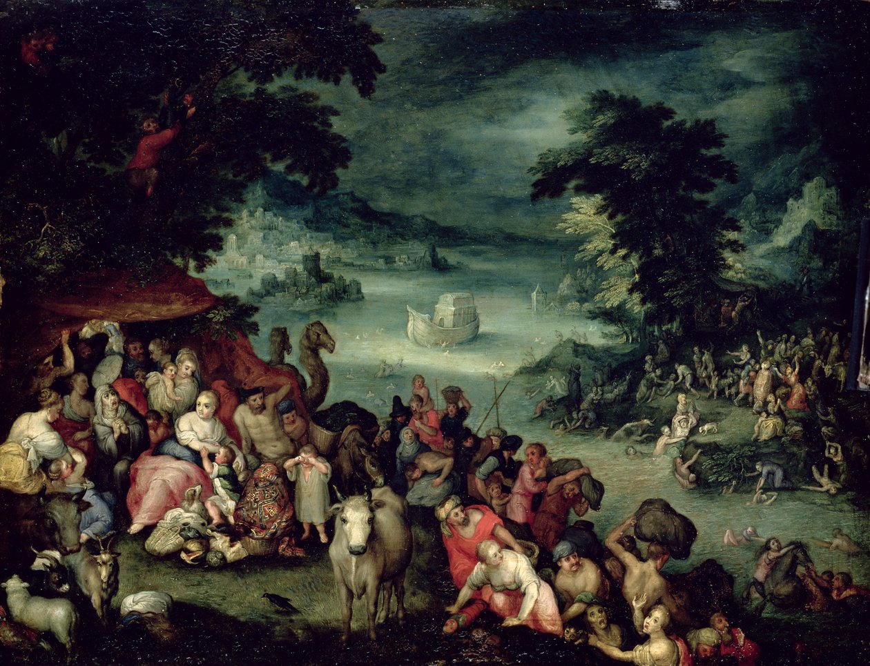 Büyük Tufan (bakır üzerine yağ) by Jan the Elder copy Brueghel