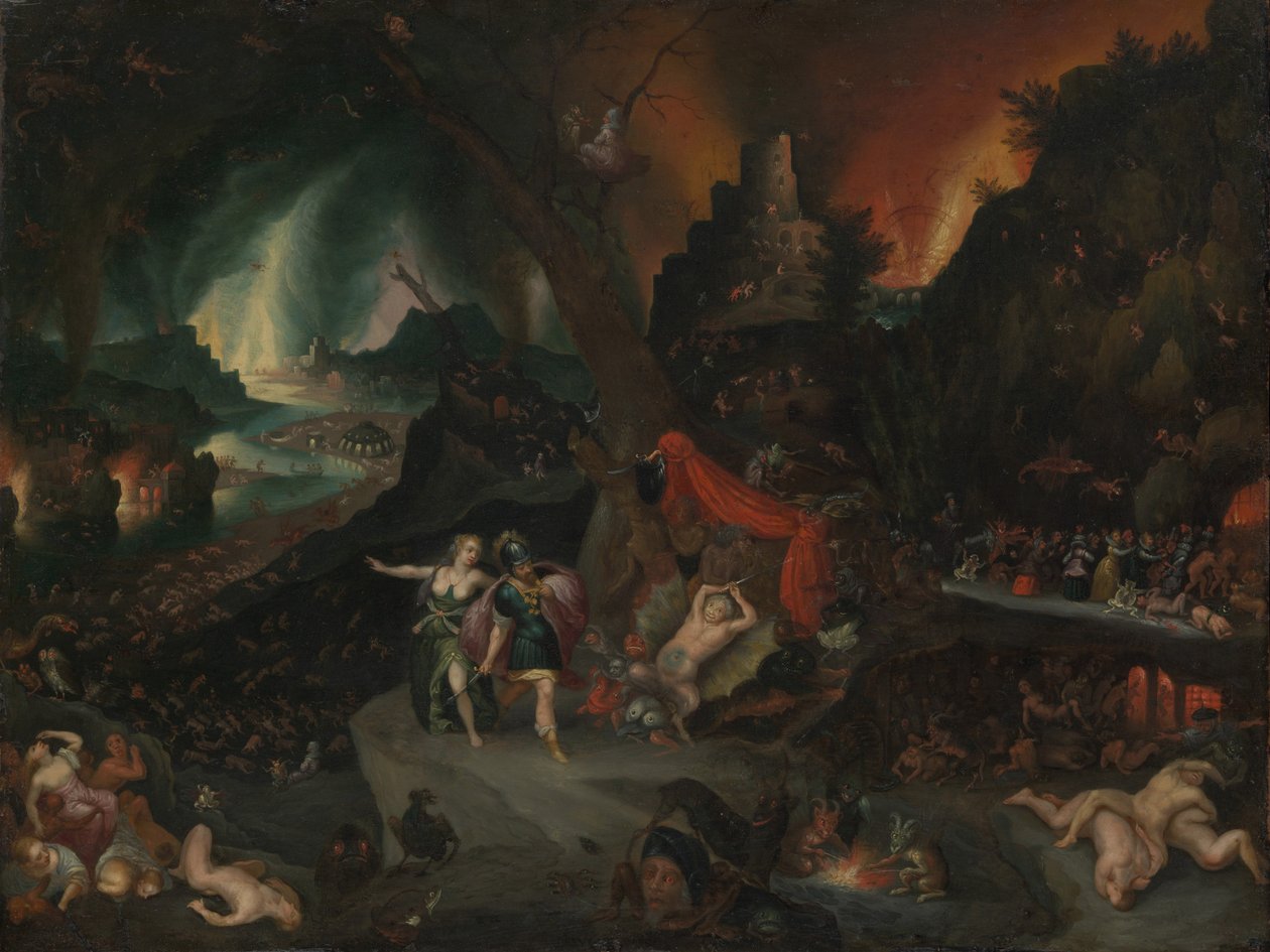 Yeraltı Dünyasında Aeneas ve Sibyl by Jan the Younger Brueghel