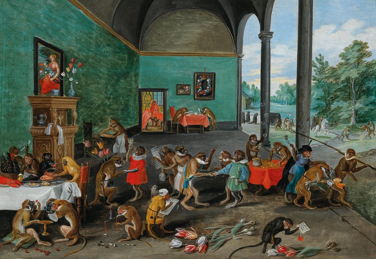 Lale Çılgınlığı Alegorisi, 17. yüzyılın ortaları. (ahşap üzerine yağ) by Jan the Younger Brueghel