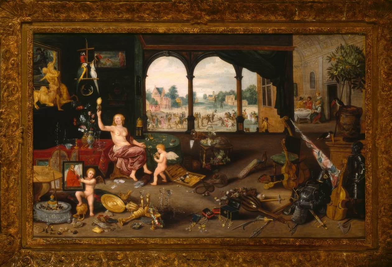 Bir Vanita Alegori by Jan the Younger Brueghel