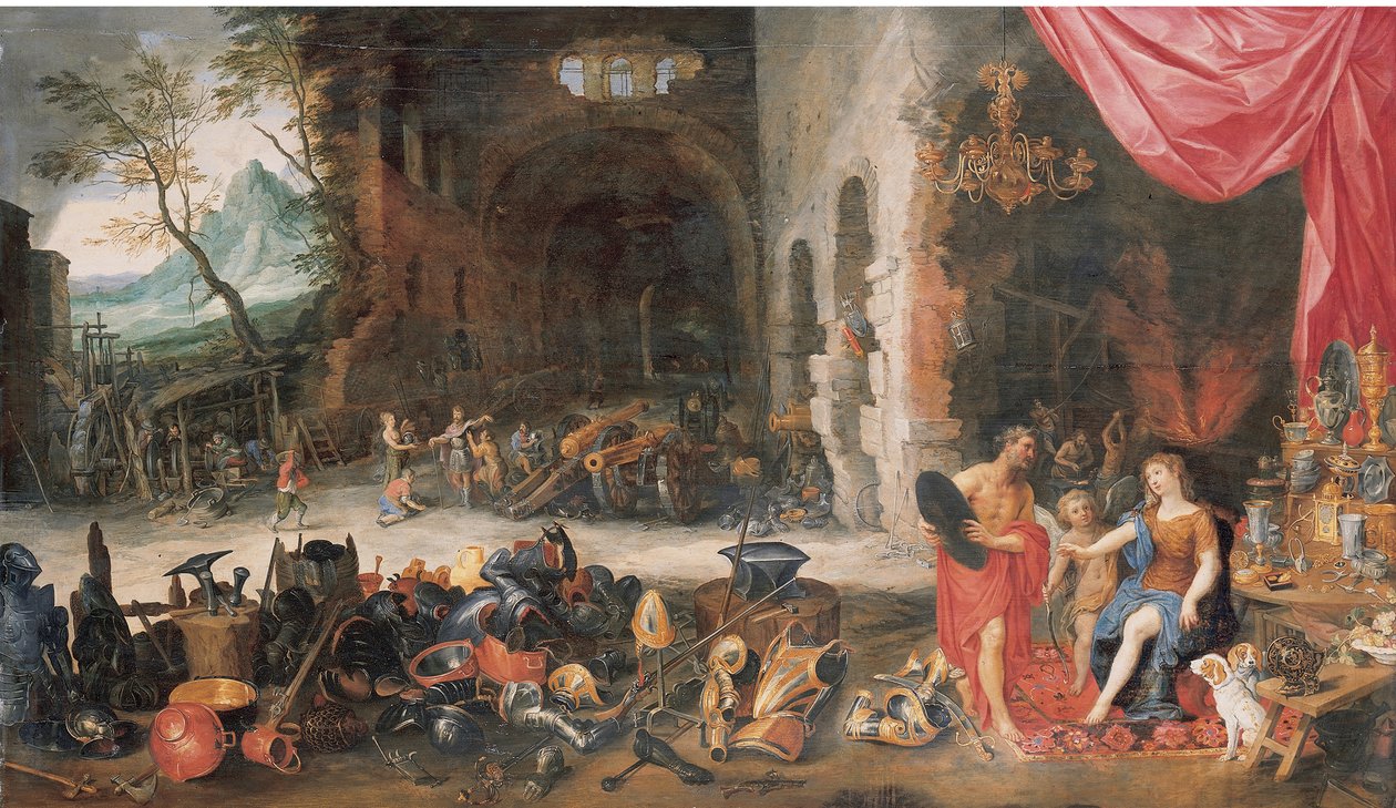 Vulkan Demirhanesinde Venüs by Jan Brueghel the Younger