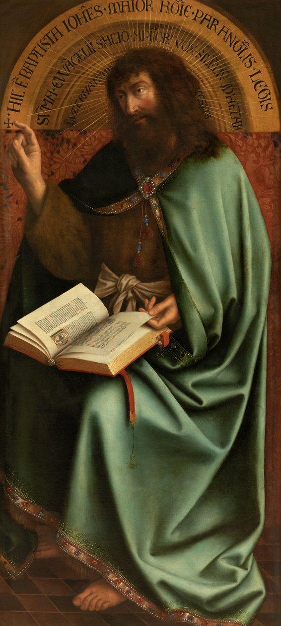Vaftizci Yahya (tuval üzerine yağlıboya) by Jan van (after) Eyck