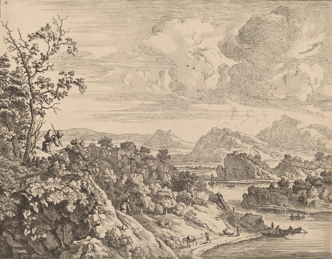 Ren Nehri manzarası. by Jan van Aken