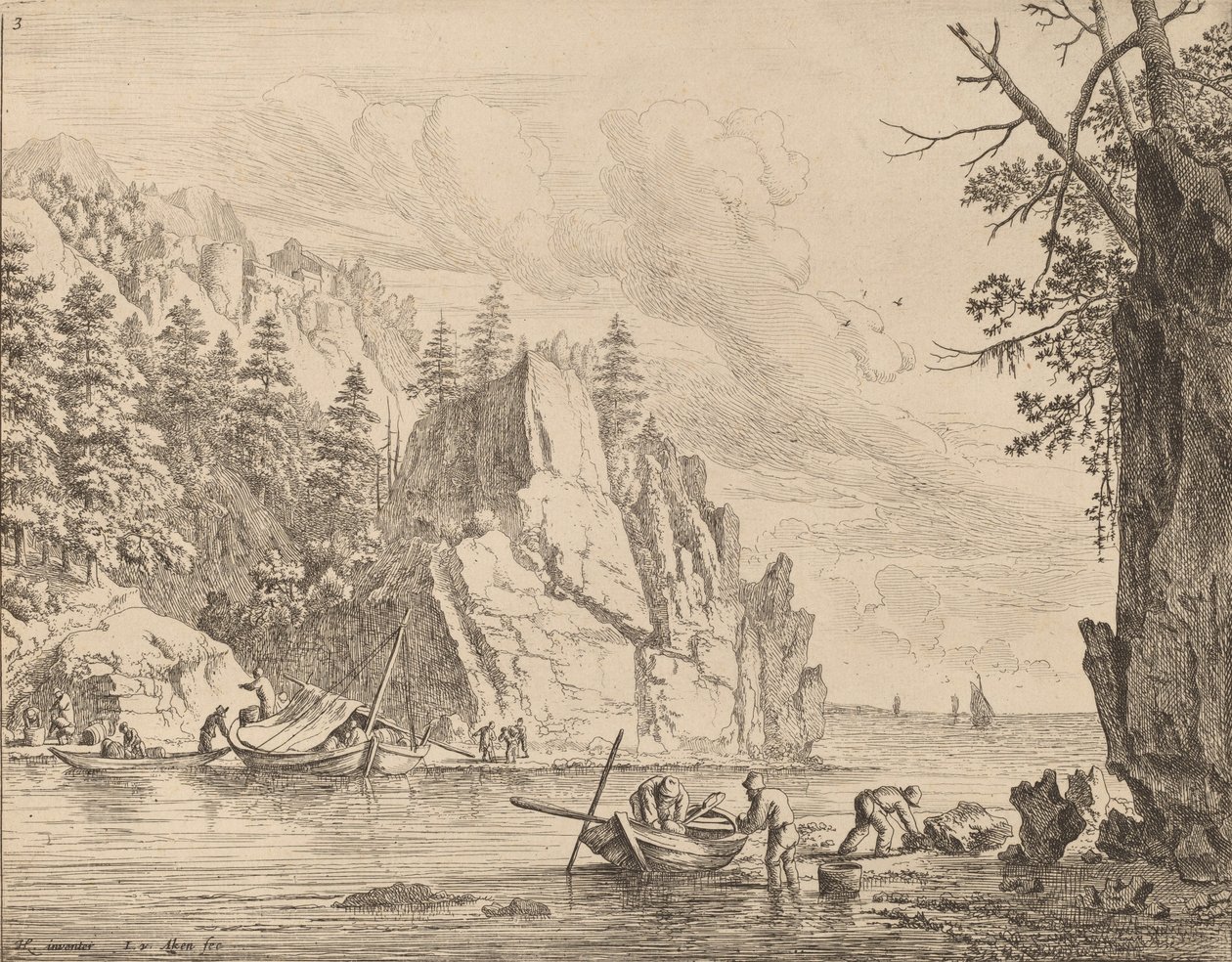 Ren Nehri manzarası. by Jan van Aken