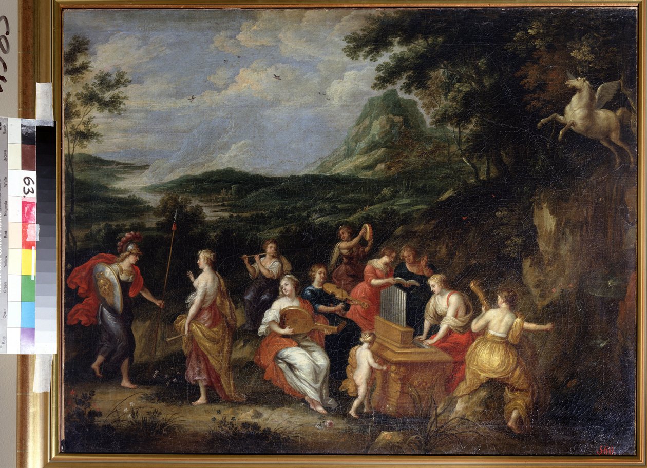 Pallas Athena ve İlham Perileri by Jan van Balen