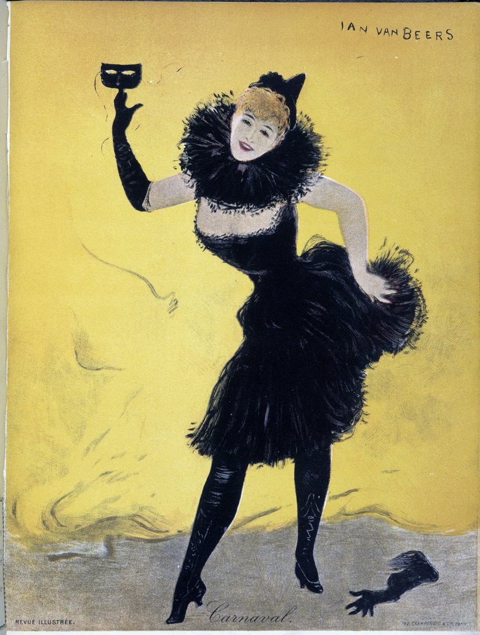 Karnaval, “Revenue illustrée””nin kapağı, Jan Van Beers, sd. 19. yüzyıl by Jan van Beers