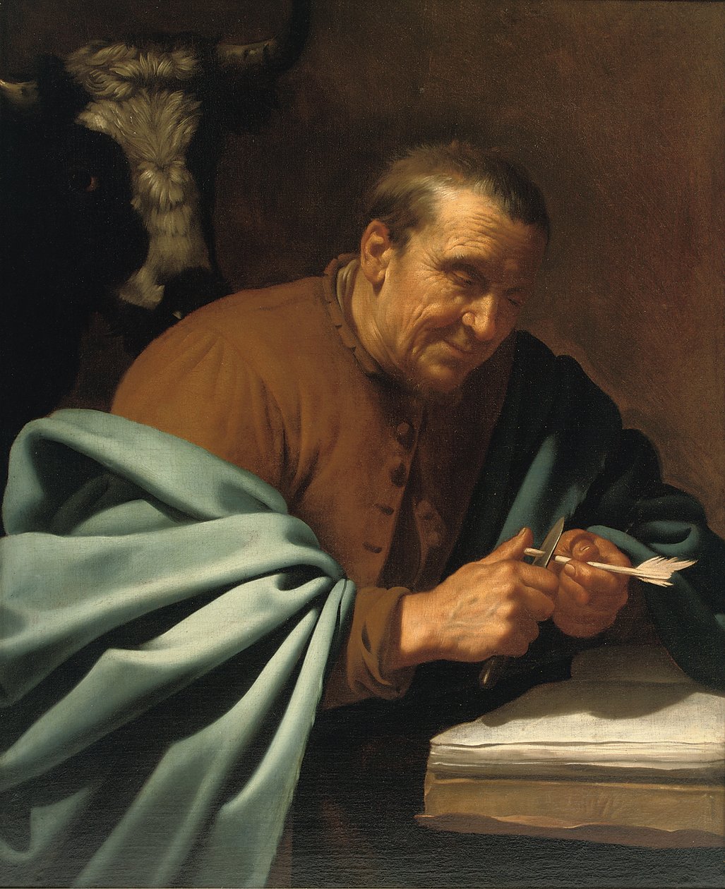 Aziz Luke Evangelist by Jan van Bijlert or Bylert