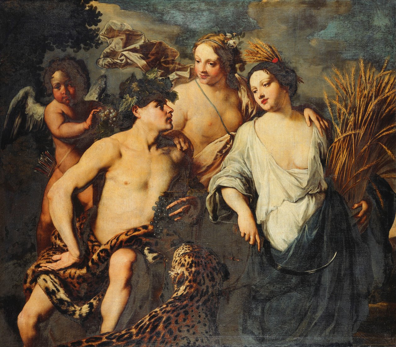"Ceres ve Bacchus olmadan Venüs soğuk", 1645 by Jan van Bike Miel