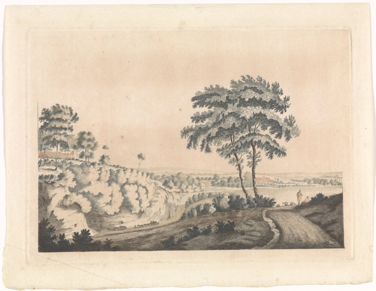 Bir tepe üzerinde bir kale ile manzara by Jan van Call (I) (possibly)