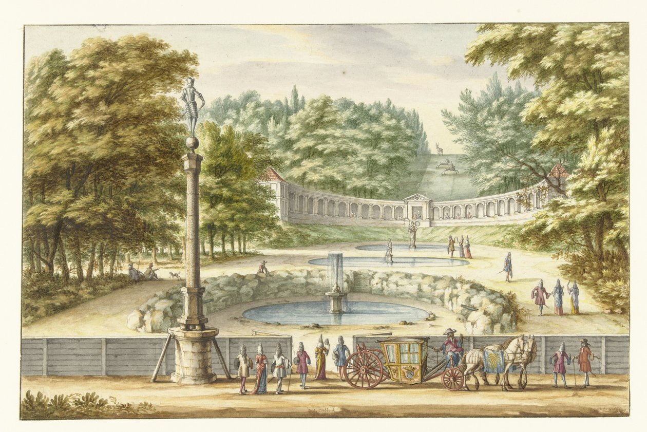 güneyde görülen Cleves Amfitiyatro, by Jan van Call (I)