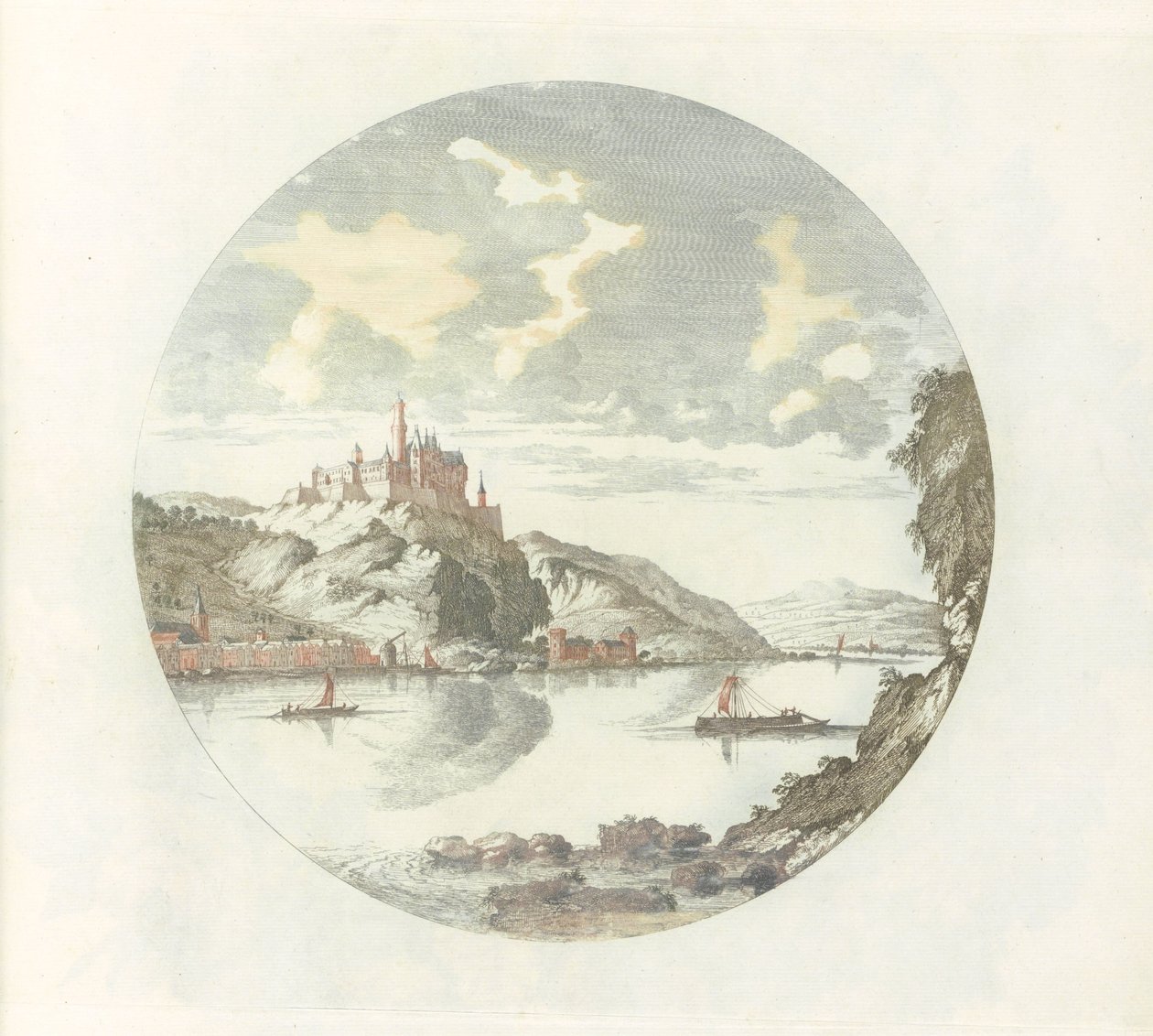 Ren Nehri üzerindeki Rheinfels Kalesi