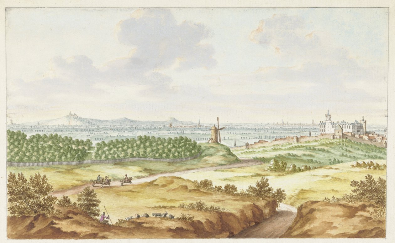 Galgenberg Cleves'in görünümü by Jan van Call (I)