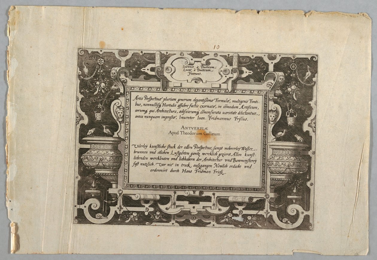 Baskı, Plaka by Jan van Doetechum the Elder