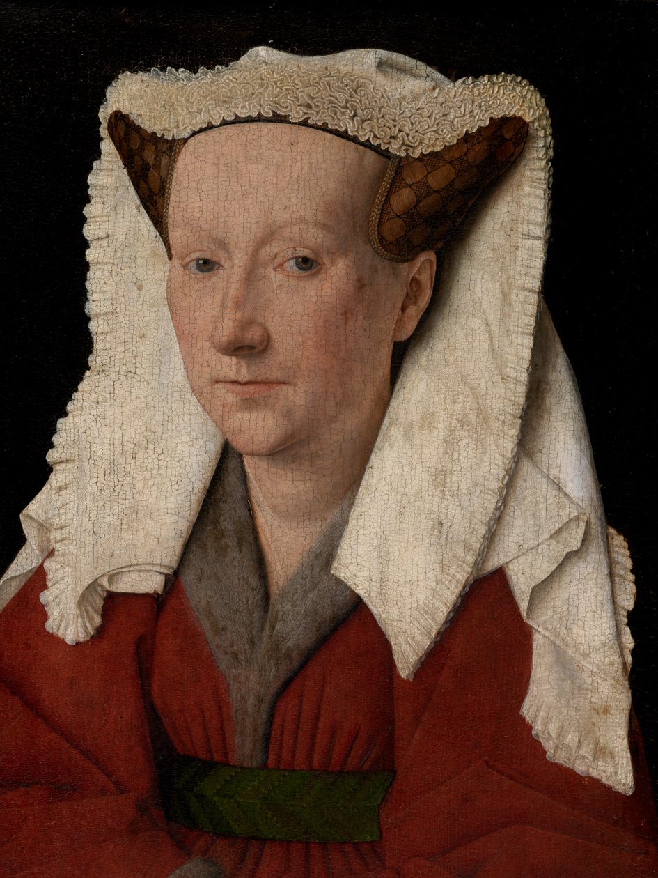 Margareta van Eyck'in Portresi Detayı by Jan van Eyck