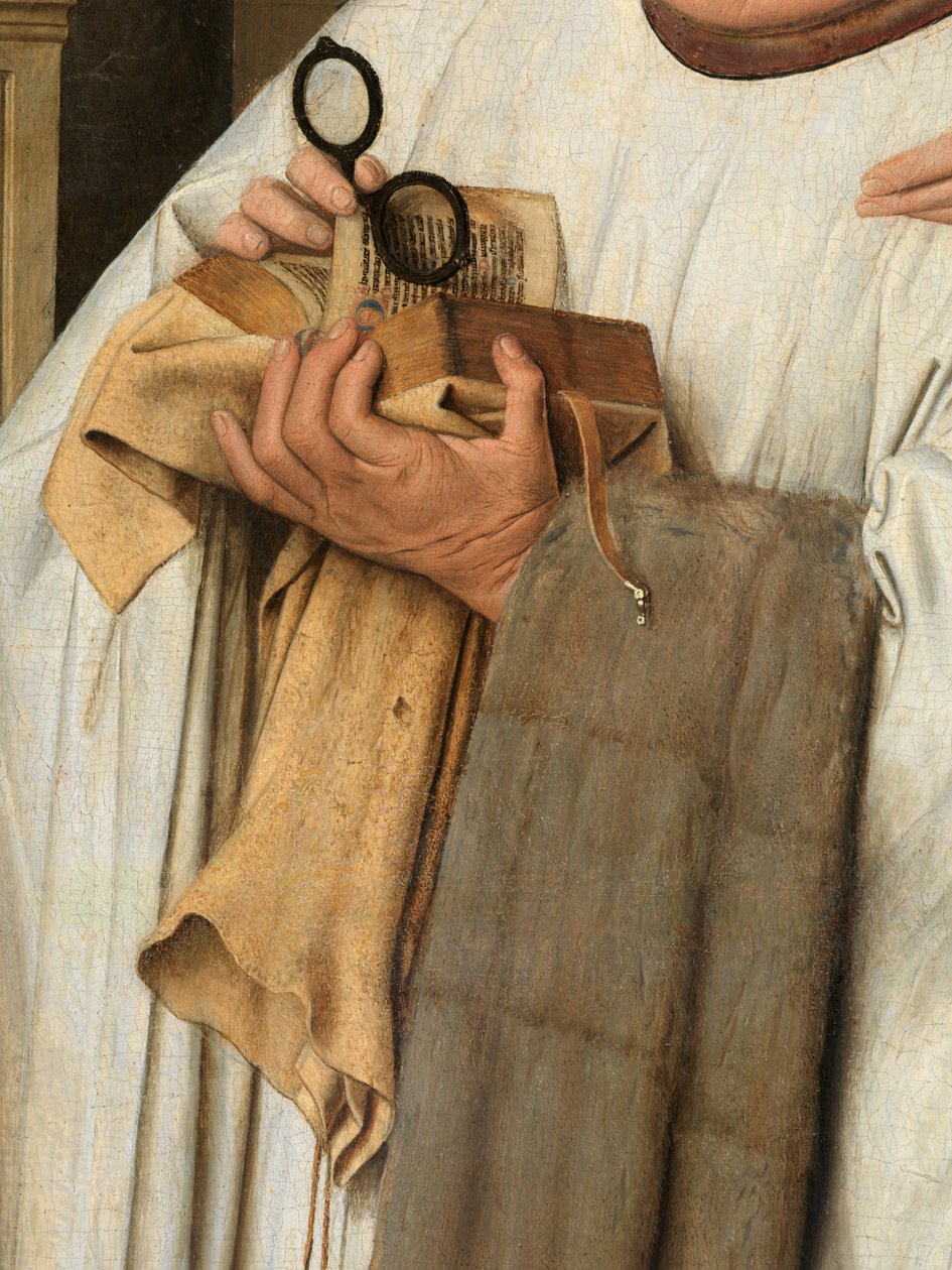 Canon Joris van der Paele ile Bakire ve Çocuk Detayı by Jan van Eyck