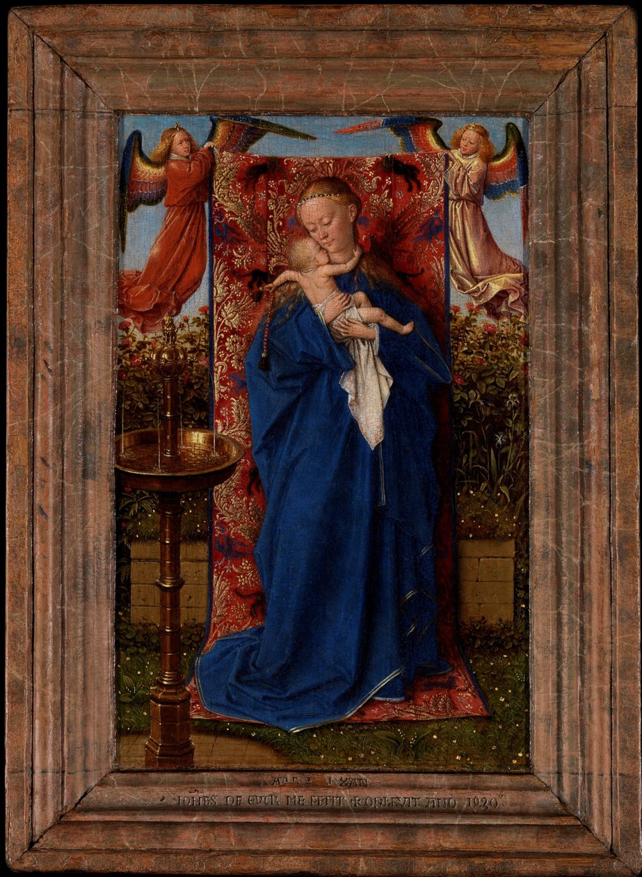 Çeşmede Madonna ve Çocuk by Jan van Eyck