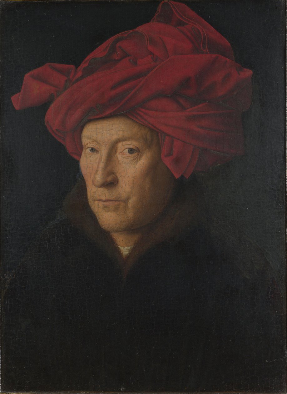 Bir Adamın Kendi Portresinin Portresi, 1433 by Jan van Eyck