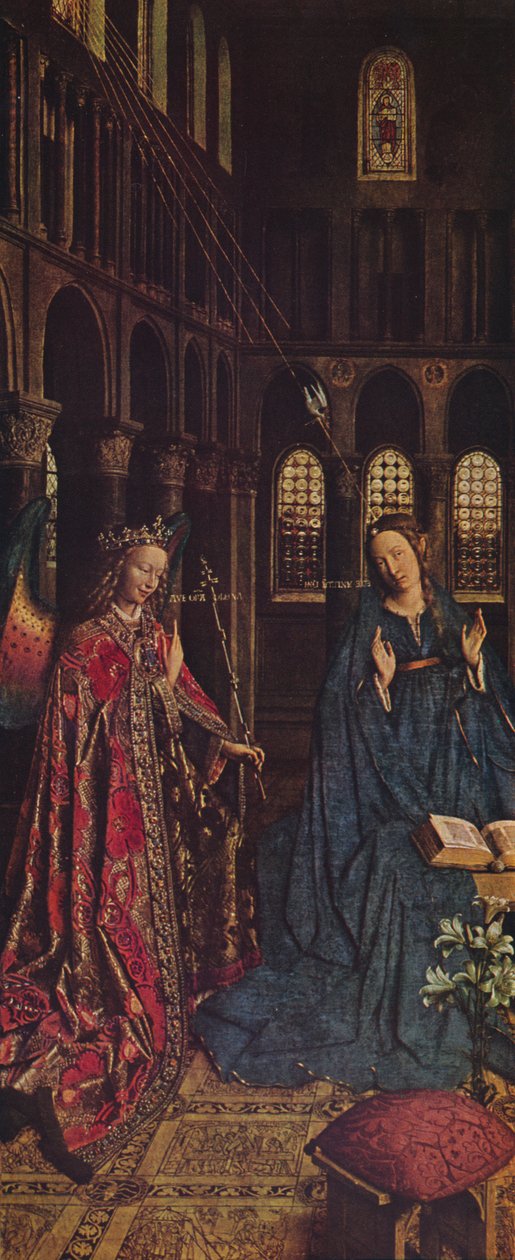 Müjde, 1434-1436 by Jan van Eyck