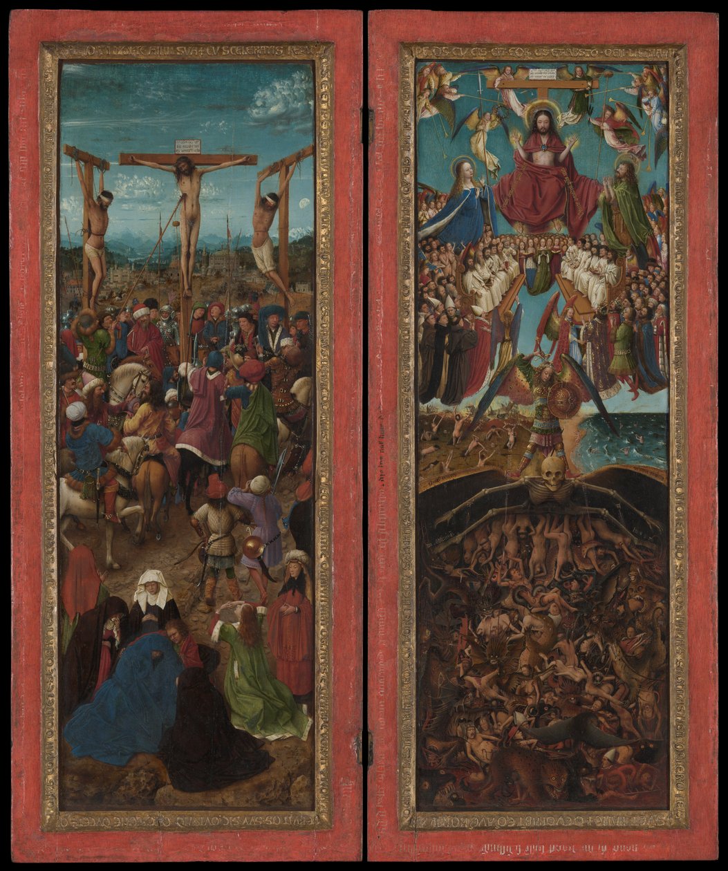 Çarmıha Gerilme, Son Yargı, yak. 1440-41. by Jan van Eyck