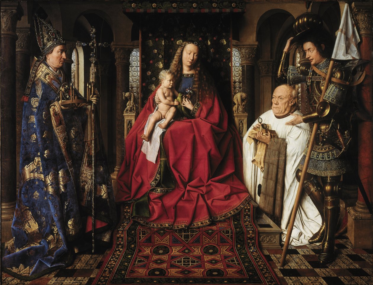 Canon van der Paele ile Madonna, 1436 by Jan van Eyck