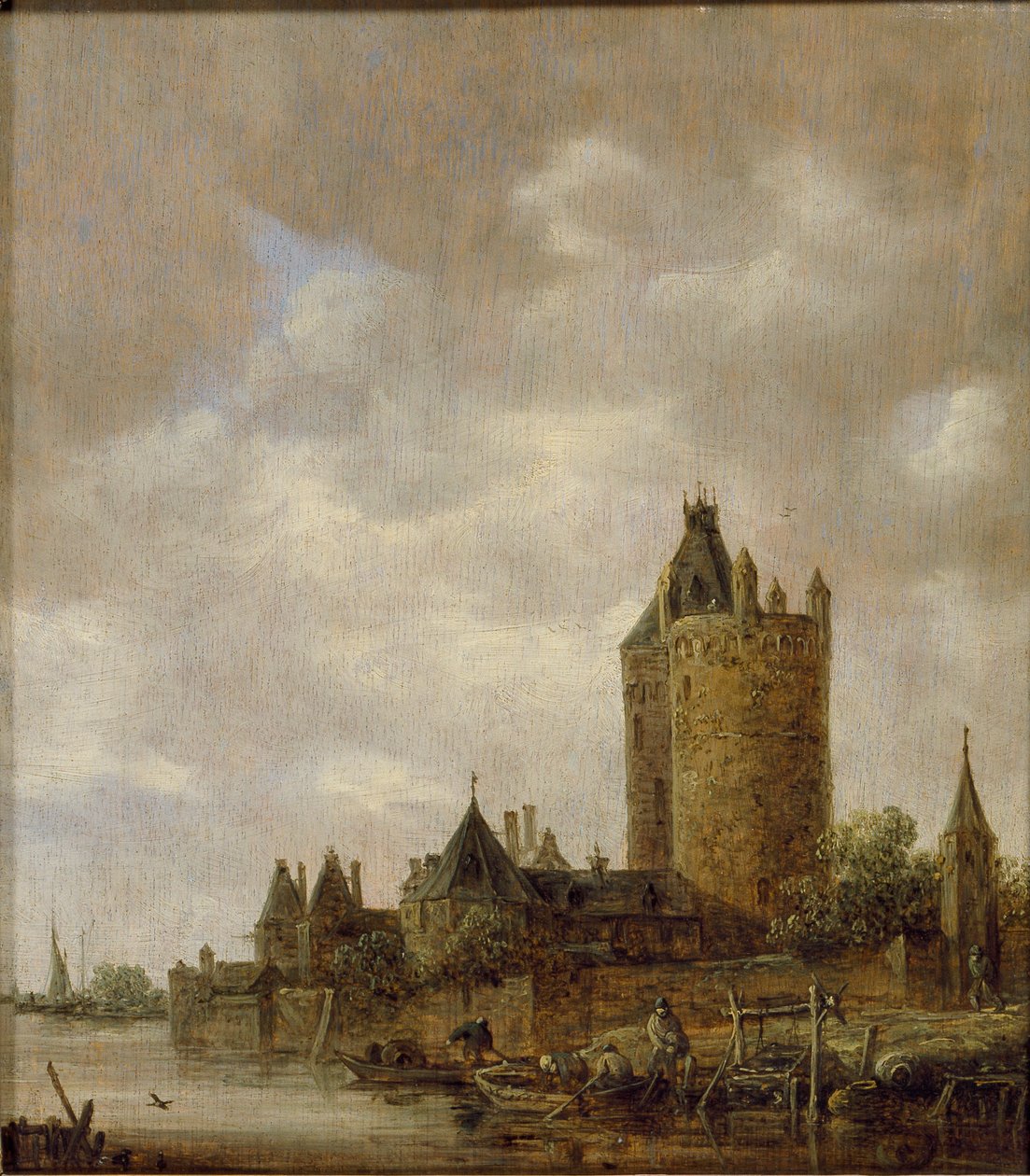 Nehir Kenarında Bir Kale, 1647 by Jan van Goyen
