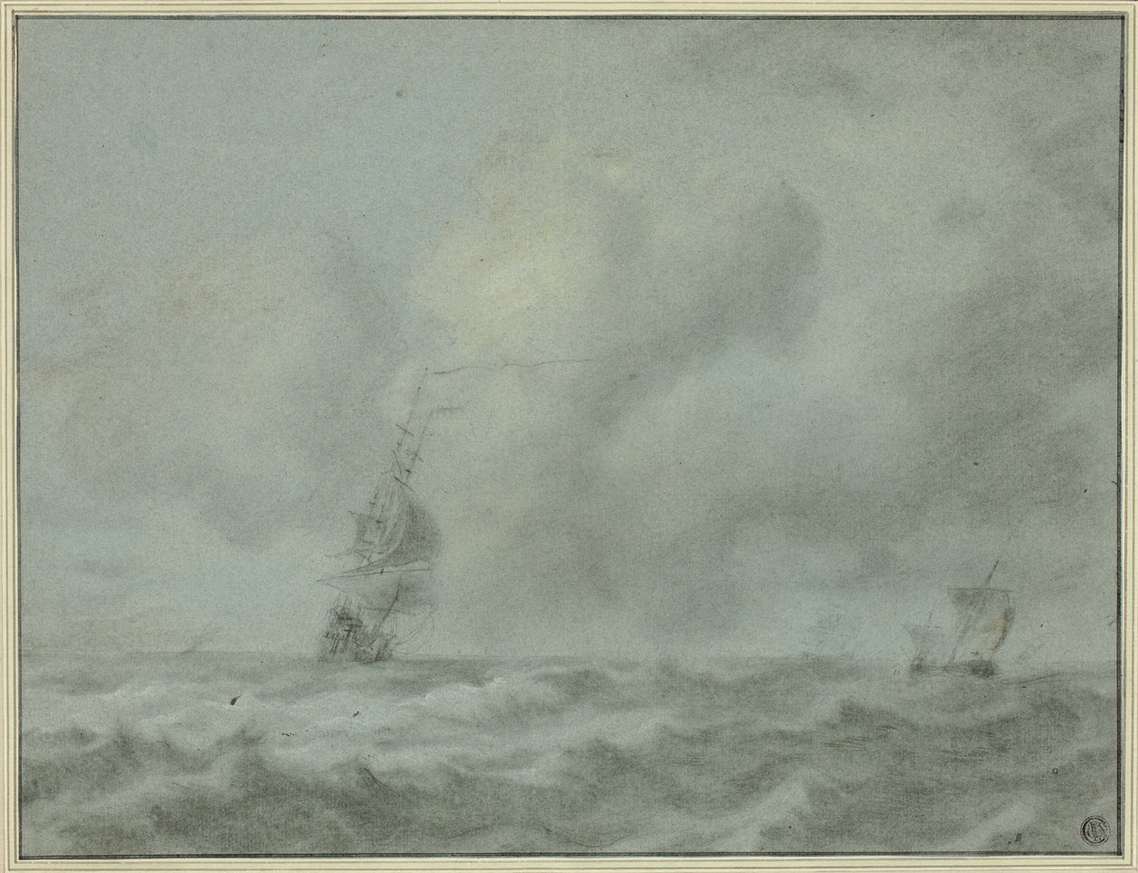 Okyanusta Tekneler by Jan van Goyen