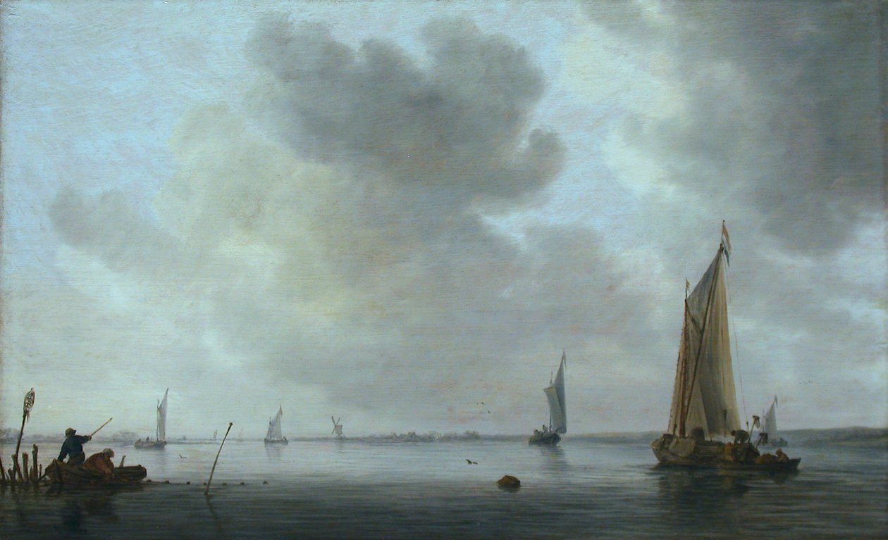 Bir Haliç Açıklarında Balıkçı Tekneleri by Jan van Goyen