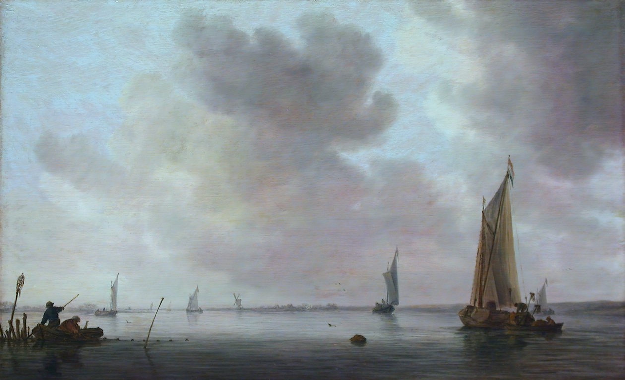 Bir Haliç Açıklarında Balıkçı Tekneleri, 1633. by Jan van Goyen