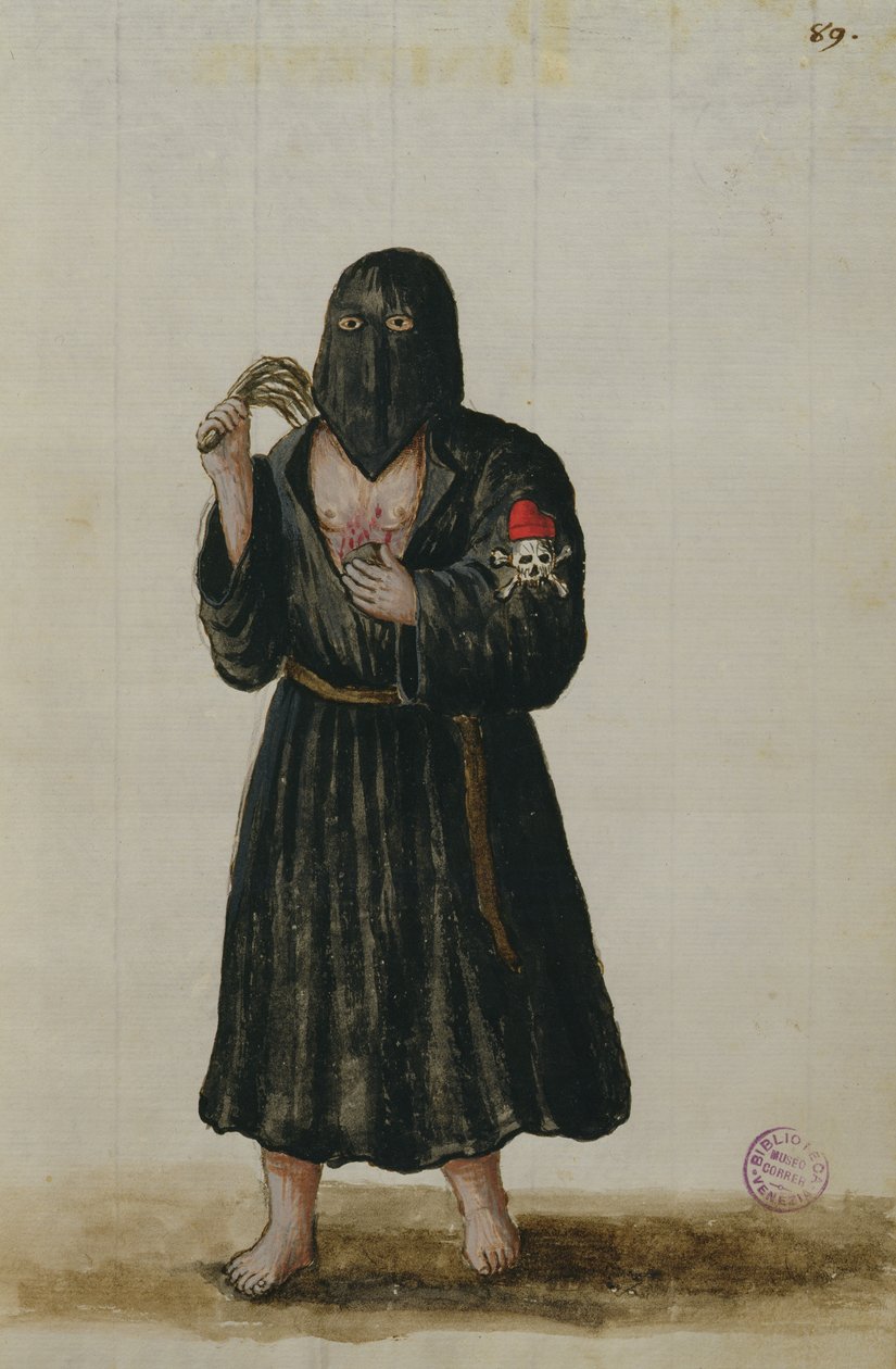 A Penitent (kağıt üzerinde kalem & mürekkep ve wc) by Jan van Grevenbroeck