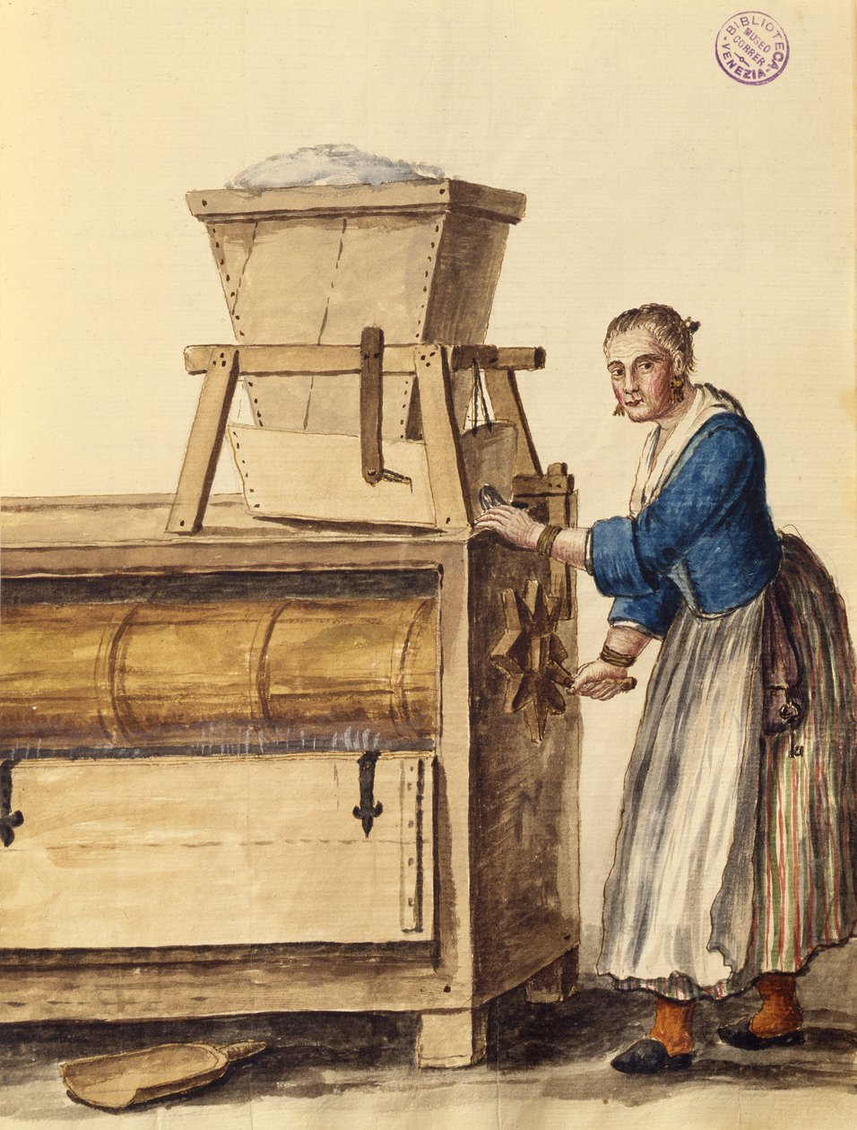 Un civatalama (kalem ve mürekkep ve kağıt üzerine sulu boya) by Jan van Grevenbroeck