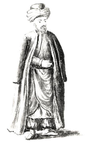 ಕೊಯೆಮಿನೊ ಬಜೆಟಿ, ದಿ ವೆನೆಷಿಯನ್ ಕ್ಲೋತ್ಸ್‌ನಿಂದ (ಕಾಗದದ ಮೇಲೆ wc) (ಪಠ್ಯದೊಂದಿಗೆ 188194 ನೋಡಿ) ಟರ್ಕ್ by Jan van Grevenbroeck
