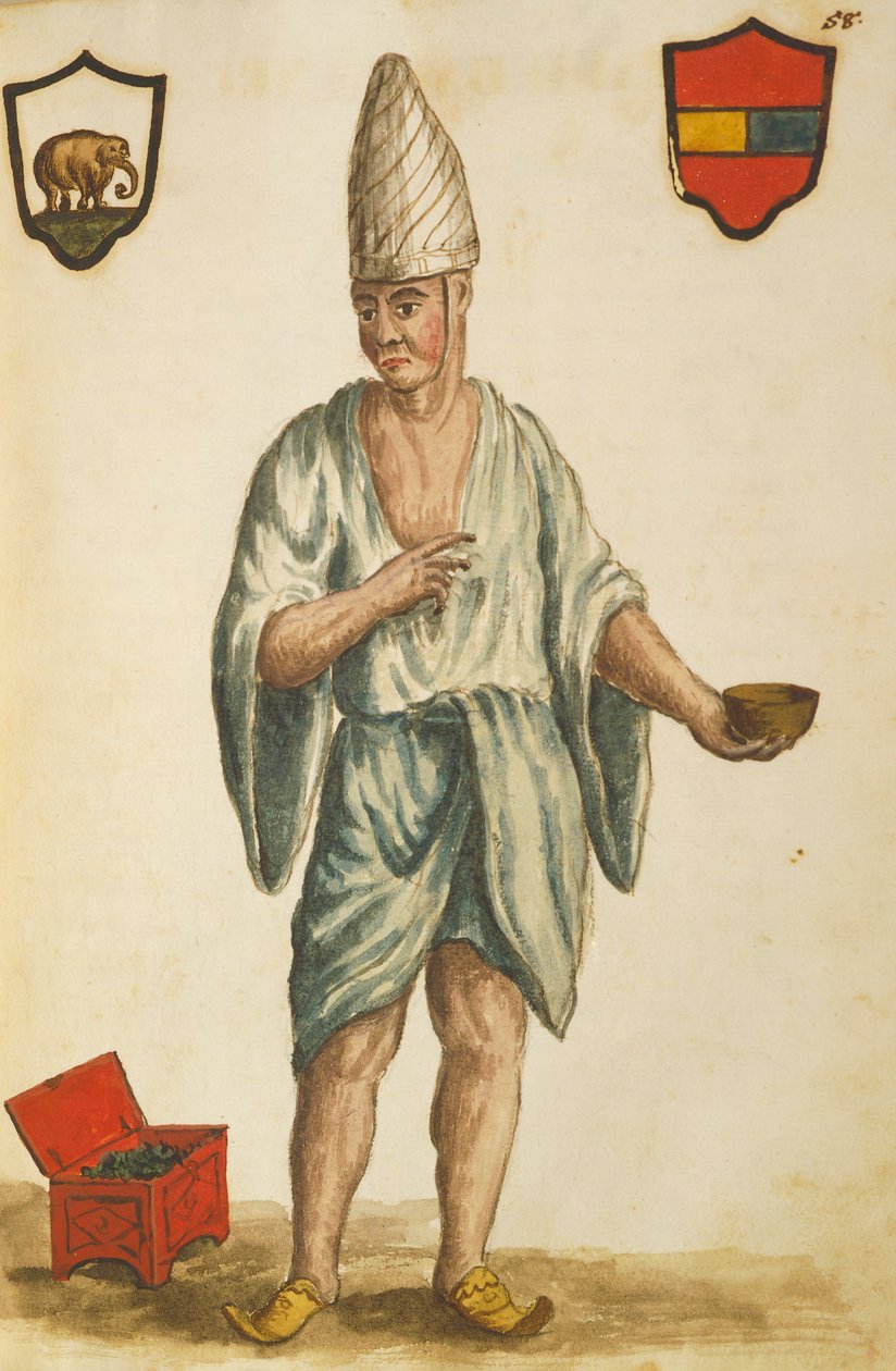 Kaşif, Gaspare Balbi, Peru Bölgesi, Jan Van Grevenbroeck, suluboya çizimi by Jan van Grevenbroeck