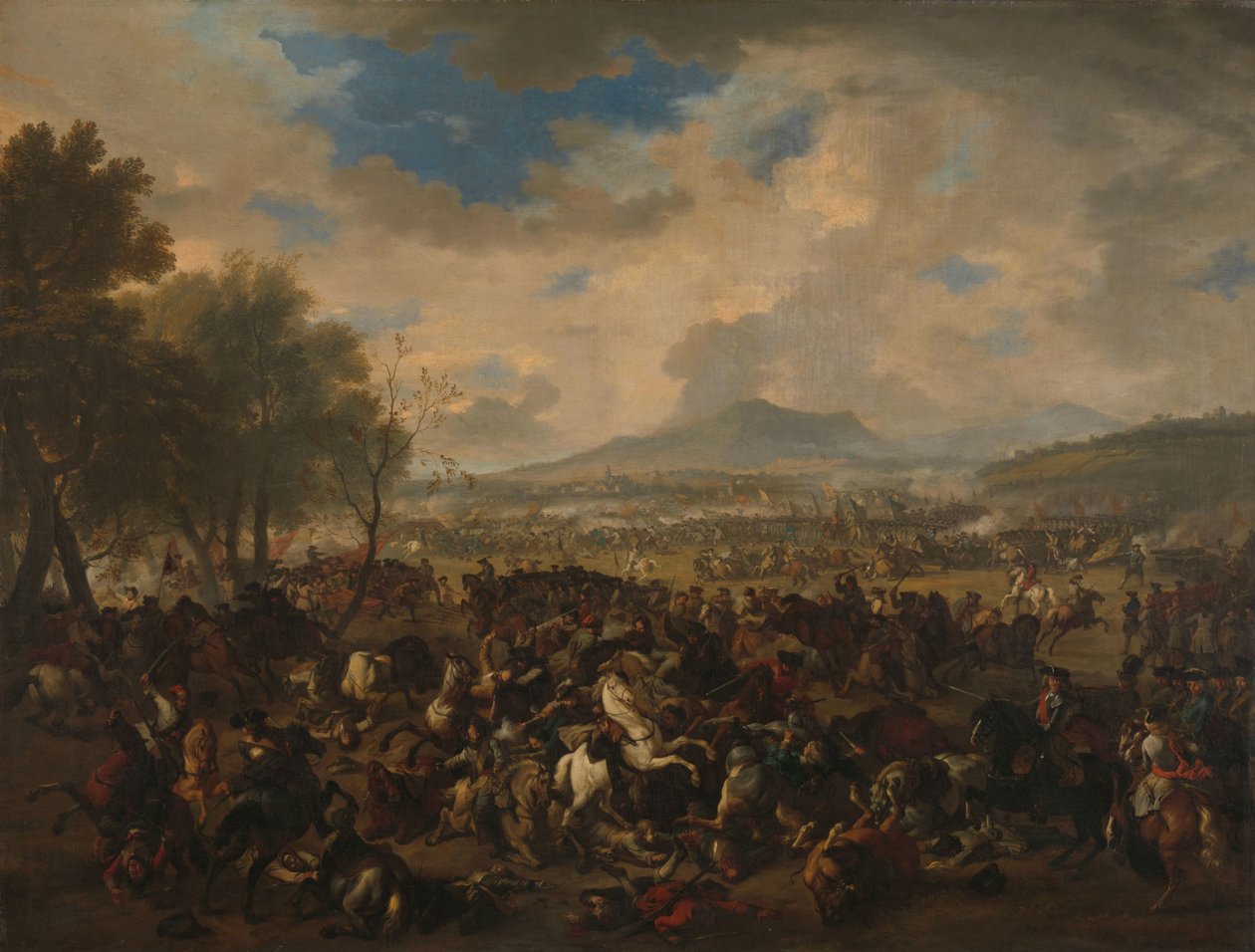 Fransızlar ve Müttefik Güçler arasındaki Ramillies Savaşı, 23 Mayıs 1706 by Jan van Huchtenburg