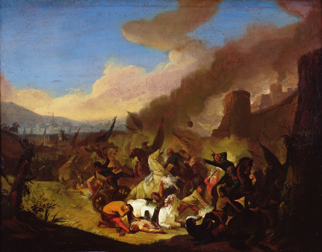 Bir Savaş Sahnesi by Jan van Huchtenburgh