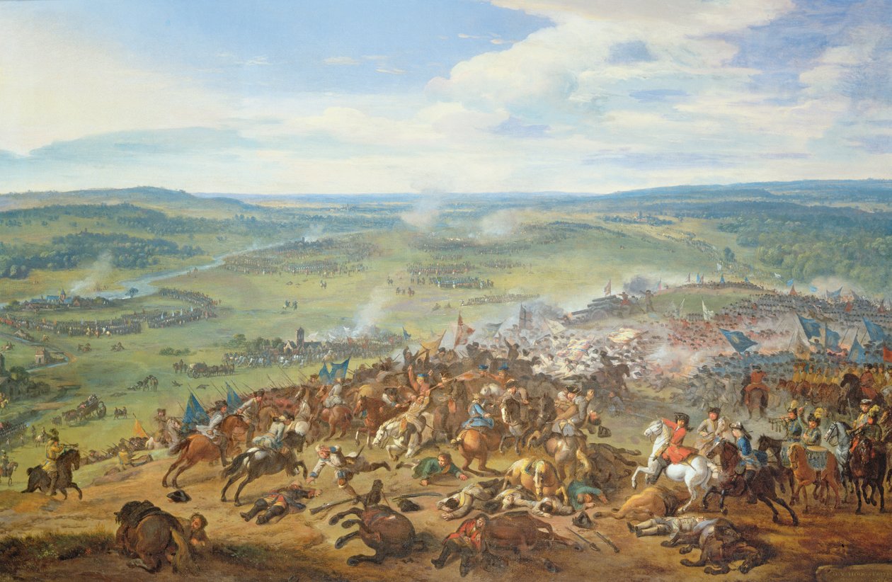 The Battle at Blenheim, near Hochstadt (Bavaria), 1704  by Jan van Huchtenburgh