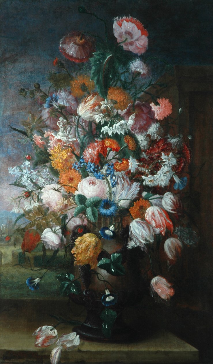 Çiçekler, Süsenlerle Çalışmalar, 1682 by Jan van Huysum