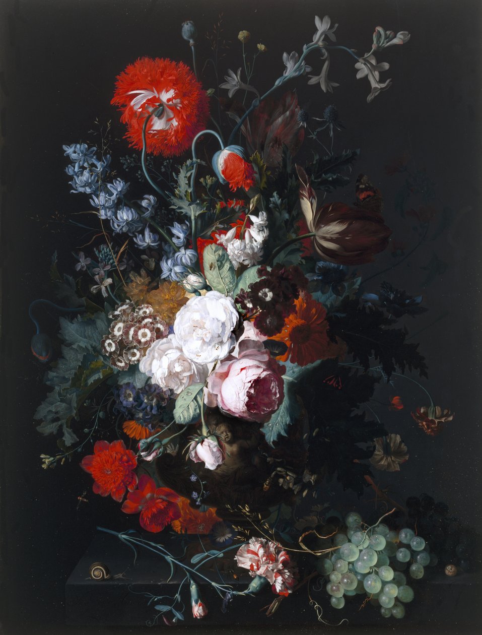 Çiçeklerin ve Meyvenin Natürmortu, c.1715 by Jan van Huysum