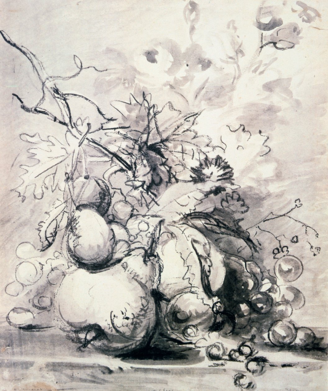 Meyve Natürmort, 1700 - 1749. by Jan van Huysum