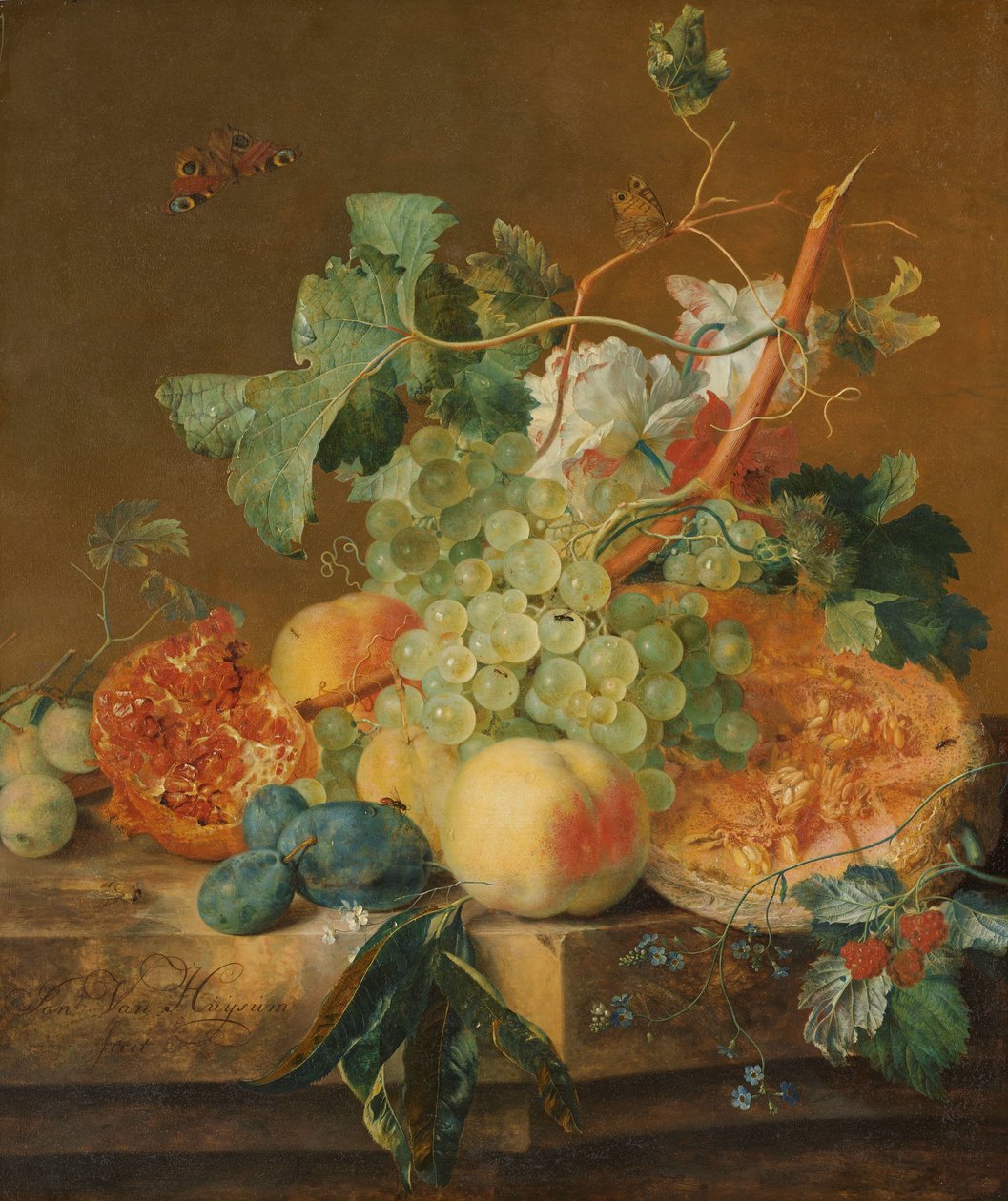 Meyveli Natürmort by Jan van Huysum