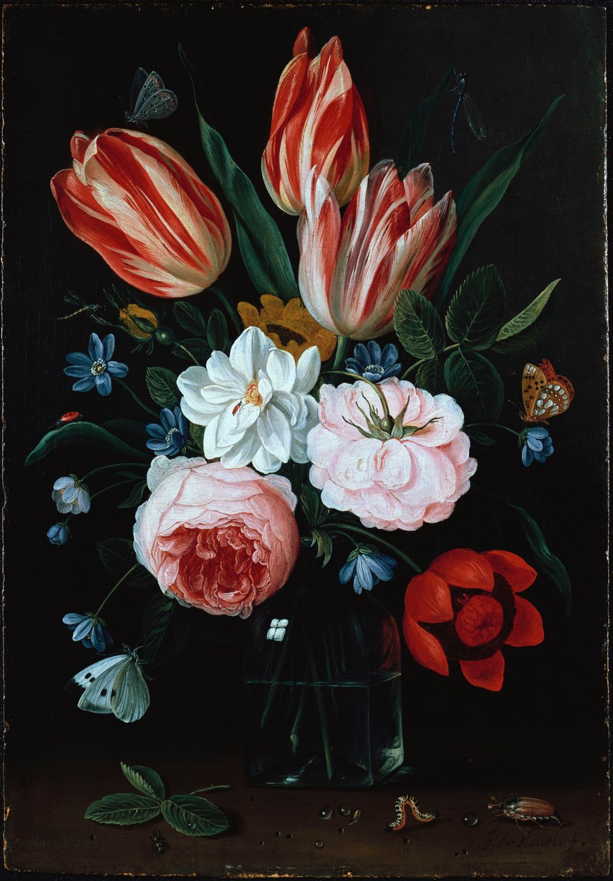 Vazoda Çiçekler by Jan van Kessel