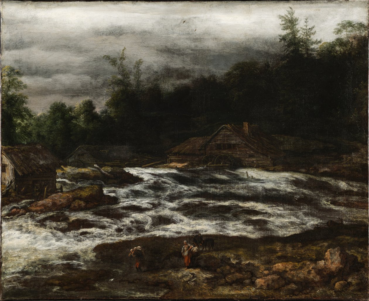 Şelaleli Dağ Manzarası by Jan van Kessel d.Æ.