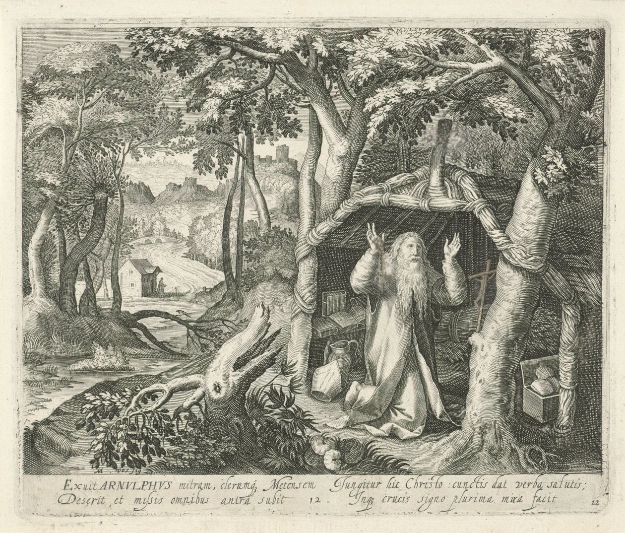Hermit rolünde Metzli H. Arnulphus Azizler ve Münzeviler (dizi adı) by Jan van Londerseel