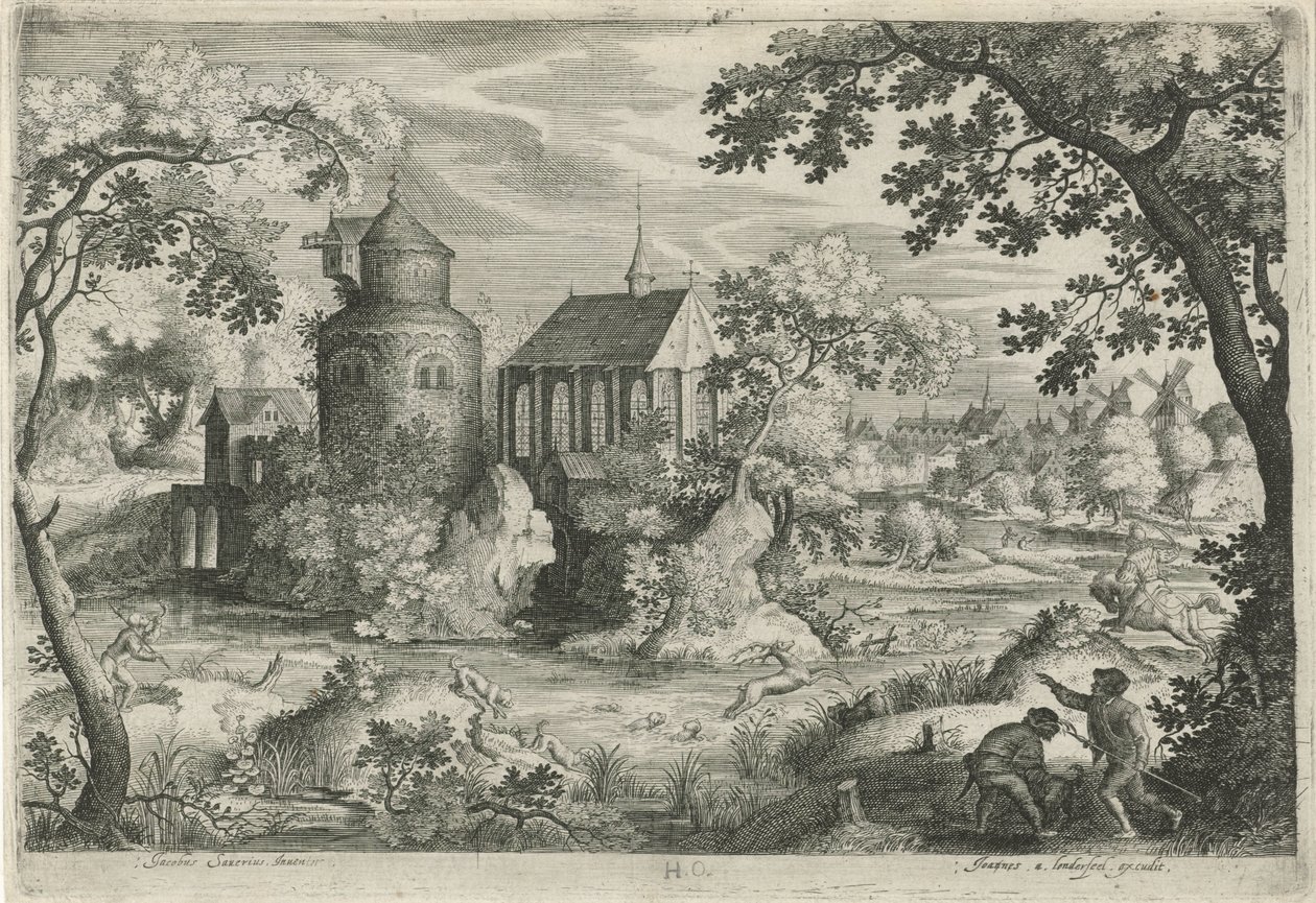 Şapelde geyik avı by Jan van Londerseel